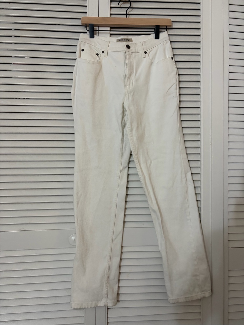High Sierra White Straight-Leg Jeans for Women